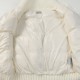 P530 [Moncler] Monkou 23FW Wool Knit Patchwork Stand Collar Women's Down Jacket-Using 90 white duck down, 600 fluffiness, the cuffs use wool blend fabric, better texture, lightweight and warm, four layers of lining, neve