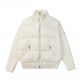 P530 [Moncler] Monkou 23FW Wool Knit Patchwork Stand Collar Women's Down Jacket-Using 90 white duck down, 600 fluffiness, the cuffs use wool blend fabric, better texture, lightweight and warm, four layers of lining, neve