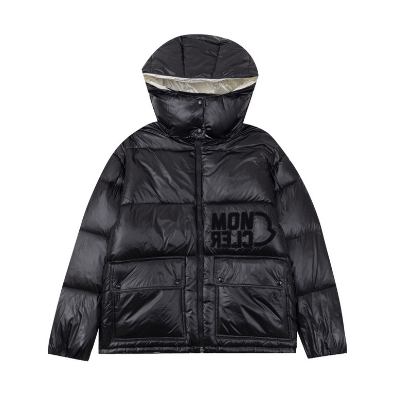 615Model No E63MONCLER   Mon Mouth 23ss Women's Towel Monogram Logo Color Blocking Down JacketShowcasing the essence of Mon fashion. Featuring rectangular quilting.Contrast lining refreshes the removable hood.Terry knit 