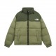 Thenorthface The North Face mid-vintage down vintage1990 vintage solid color patchwork men's and women's back logo logo in the middle down jacket1 Imported barudanbarudan embroidery machine customize