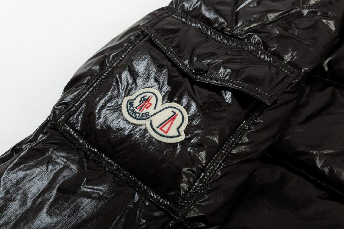 P615 [Moncler] 23FW Monkou Maya Maya 70th Anniversary Limited Down Jacket-Moncler Maya classic glossy small label down jacket, the perfect combination of pocket on the cuffs and 70 weeks of wool felt small label, the hoo