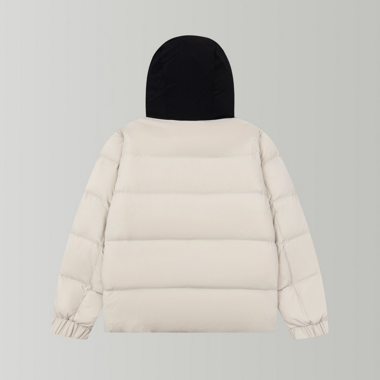 P630Top version Moncler Moncler Black Warrior winter explosion down jacketShort down jacket embossed gateway down jacket bread clothingThe official website has been out of stock placket embossed obvious difference betwee