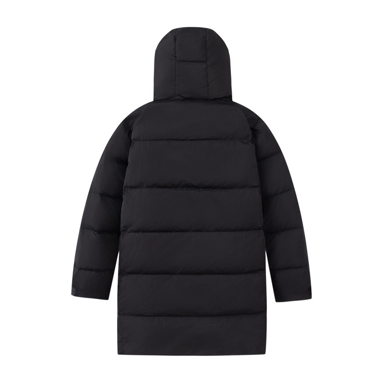 555 Long Bread Down Jacket#DESCENTEDESCENTE latest winter casual warm couples medium-length bread down jacketColor(s) dark black, army green, off-white.Size S M L XL