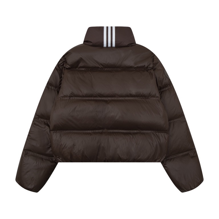 New  460 model number T31 (only for shipping)Adidas Chocolate Kendall Brown Down Bread Jacket - winter atmosphere - especially in the back of the classic three stripes - the coolest chocolate bread jacket this winter].ad