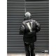 430 Vlone Classic Big V Logo Black and Silver Embroidered Down JacketImported 45D cotton memory matte fabric, feel comfortable and smooth, wear better, the new national standard 80 zero white duck down, 350 grams of down