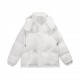 p460High qualityAmi 2023 fall and winter limited edition capsule collection love heart   gallery shaped couple's down jacket is here!The down jacket is filled with down to interact with the natural luster, space, and sil