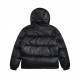 475#M05 Moncler Moncler Hidden Lapel Webbing Montbeliard Collection Ski Season Solid Color Hooded Short Thermal Down Jacket Men's BlackModern style jacket down jacket, a glance can feel the texture and fashion, just look