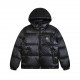 475#M05 Moncler Moncler Hidden Lapel Webbing Montbeliard Collection Ski Season Solid Color Hooded Short Thermal Down Jacket Men's BlackModern style jacket down jacket, a glance can feel the texture and fashion, just look