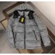 625 Moncler Monkou 2023  Fall and Winter Men's SOCOTRINE Short Chibi Check Down Jacket, Breadcoat Actual detail picture .Full body windproof and waterproof fiber fabric, arm decorated with felt art logo chapter boy, 90 l