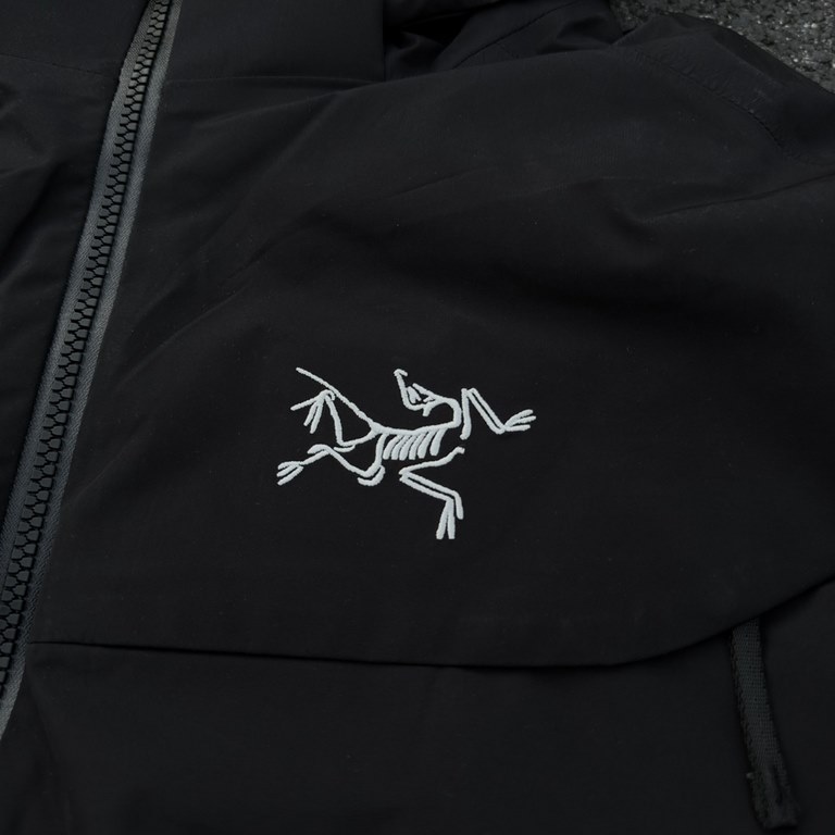 650  [Orca Black].ARC'TERYX MACAI JACKET Grocery Shopping Down Jacket Patriot Hard Shell Hooded Mid-Length Couple's Windproof Down Jacket is made of customized hardware, seamless embossing, three-dimensional logo, 90% wh