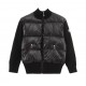 P515Moncler 】Moncler 23FW Wool Knit Patchwork Down JacketKnitted patchwork down stand-up collar casual jacket! A very wearable one for fall and winter! The collision of down and wool! With the details of the texture, whe