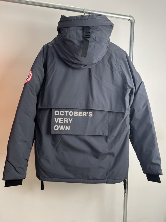 520 【New】Canada Goose X OVO New Canada Goose Owl Co-branded Limited Edition Parka Outdoor Down Jacket-Orange color scheme is youthful and bright. The mink fleece brim is both warm and skin-friendly, and the large hood ef