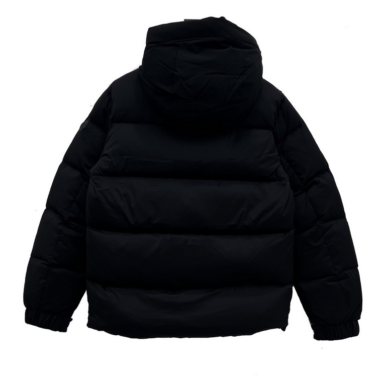 Pure down, not the cotton version on the market. 555 Model No. Y101MonclerMoncler 22Fw Accessory Embossed Letter Down JacketAutumn and winter new madeira. black knight scarf hooded mid-length down jacket official website