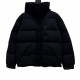 Pure down, not the cotton version on the market. 555 Model No. Y101MonclerMoncler 22Fw Accessory Embossed Letter Down JacketAutumn and winter new madeira. black knight scarf hooded mid-length down jacket official website