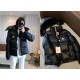 Consultation Figure 1-#M05Moncler Moncler Hidden Placket Webbing Montbeliard Collection Ski Season Solid Color Hooded Short Warm Down Jacket Men's Black