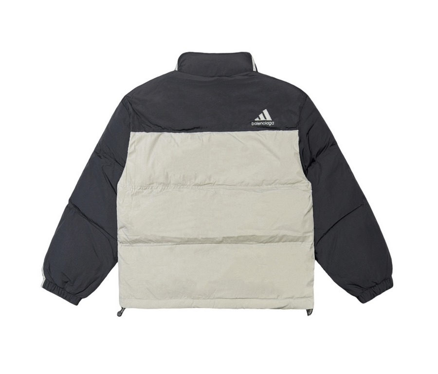 470 Balenciaga x Adidas Parisian family co-branded models Adidas three bar down jacket The latest co-branded series of down jacket, casual style men and women can be, 500g high down filling, thick and full, the differenc