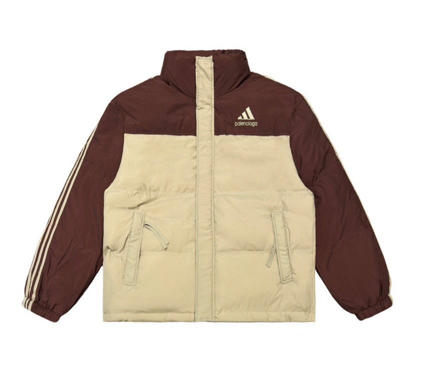 470 Balenciaga x Adidas Parisian family co-branded models Adidas three bar down jacket The latest co-branded series of down jacket, casual style men and women can be, 500g high down filling, thick and full, the differenc