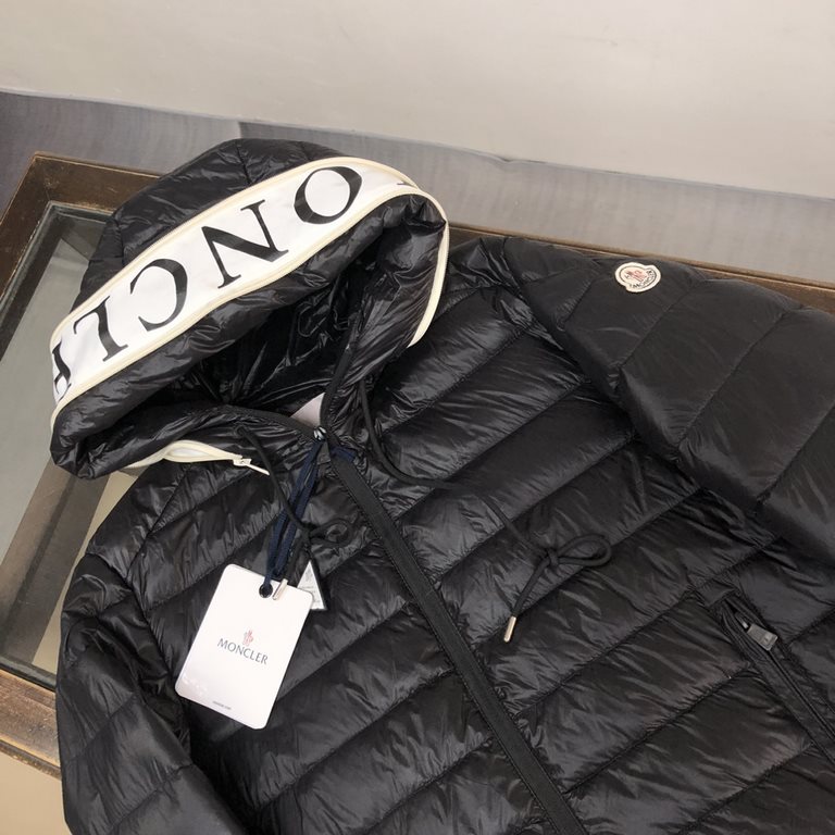 P580.MONCLER Moncler counter synchronization models   men's hooded down jacket national standard filling 90 white duck down down filling super enough custom LOGO hardware cuffs windproof design , hat printing letters cra