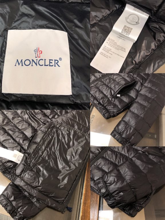 P580.MONCLER Moncler counter synchronization models   men's hooded down jacket national standard filling 90 white duck down down filling super enough custom LOGO hardware cuffs windproof design , hat printing letters cra