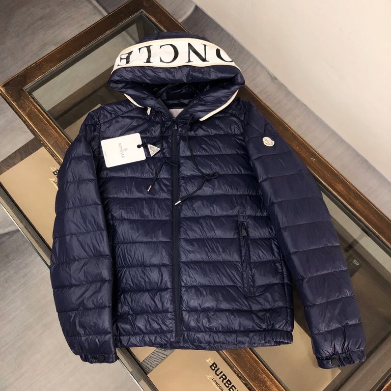 P580.MONCLER Moncler counter synchronization models   men's hooded down jacket national standard filling 90 white duck down down filling super enough custom LOGO hardware cuffs windproof design , hat printing letters cra