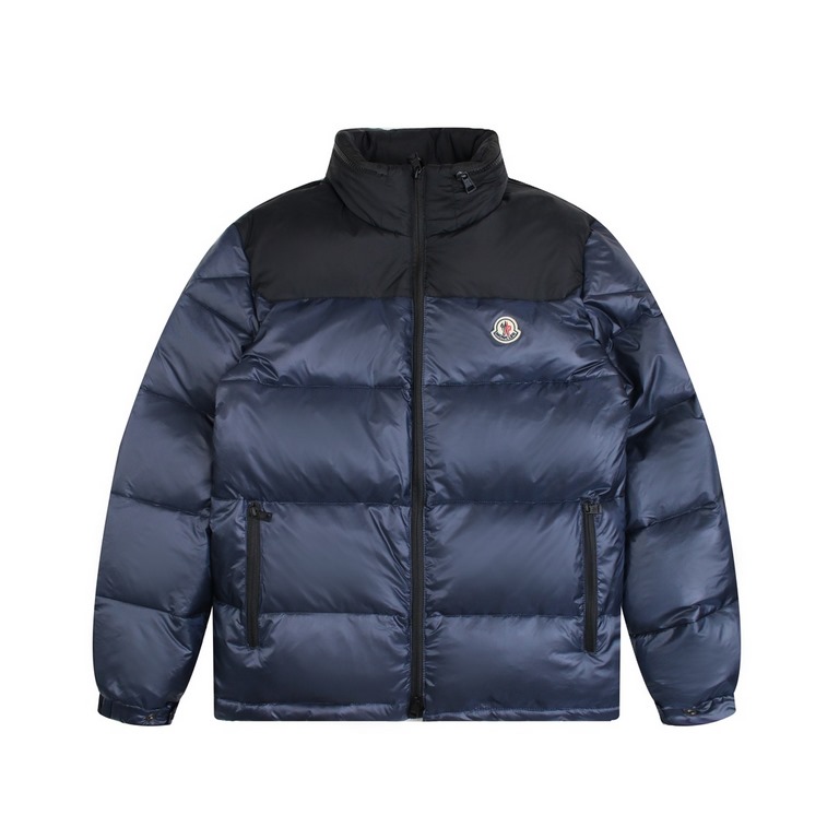 485#M06 Moncler Moncler Small Label LOGO Label Splicing Color Concealed Hooded Down Jacket Men's 