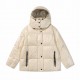 P610 [Moncler] Moncler New Clashing Hooded Women's Version Parana Thickened Down Bread Jacket-Left arm small label with NFC sensing, cell phone light up the screen near, straight into the official website-The down fillin