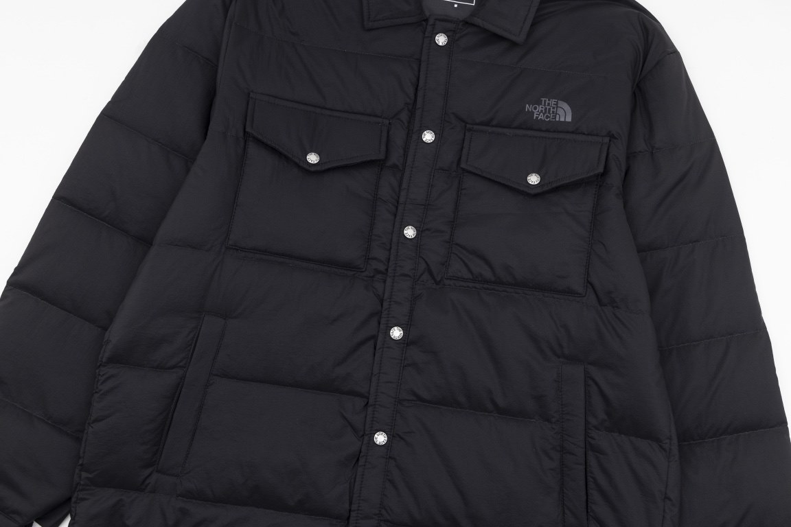 410  (Top Down Ceiling)[New The North Face TNF White Duck Down Shirt Down Jacket - The end of wearing is minimalism - Japanese shirt down jacket filled with 90 white duck down - lightweight style - can be used as a liner