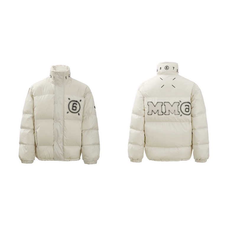 P445    (90 white duck down) Maison Margiela Maison Margiela MM6 23 FallWinter Capsule Down Jacket Collection 3 Anti Matte Fabric Percentage 90 300g White Duck Down Fluffy and Warm Open Molded Customized Engraved Logo Bu