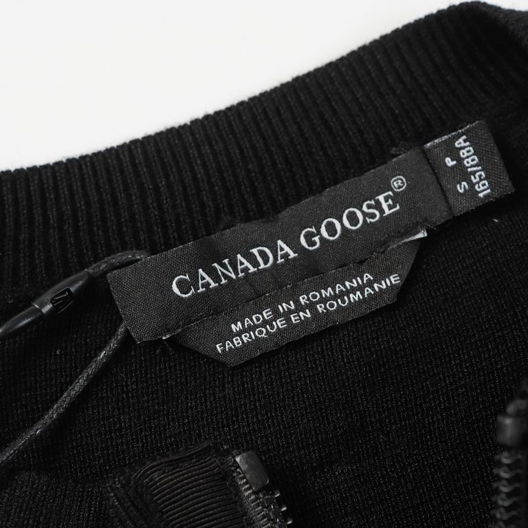 P515 [CanadaGoose] Canada Goose Women's Knit Patchwork Thin Down Coat-Using 90 white duck down, 600 fluffiness, the cuffs use wool blend fabric, better texture, lightweight and warm, four-layer lining, never drill down!T