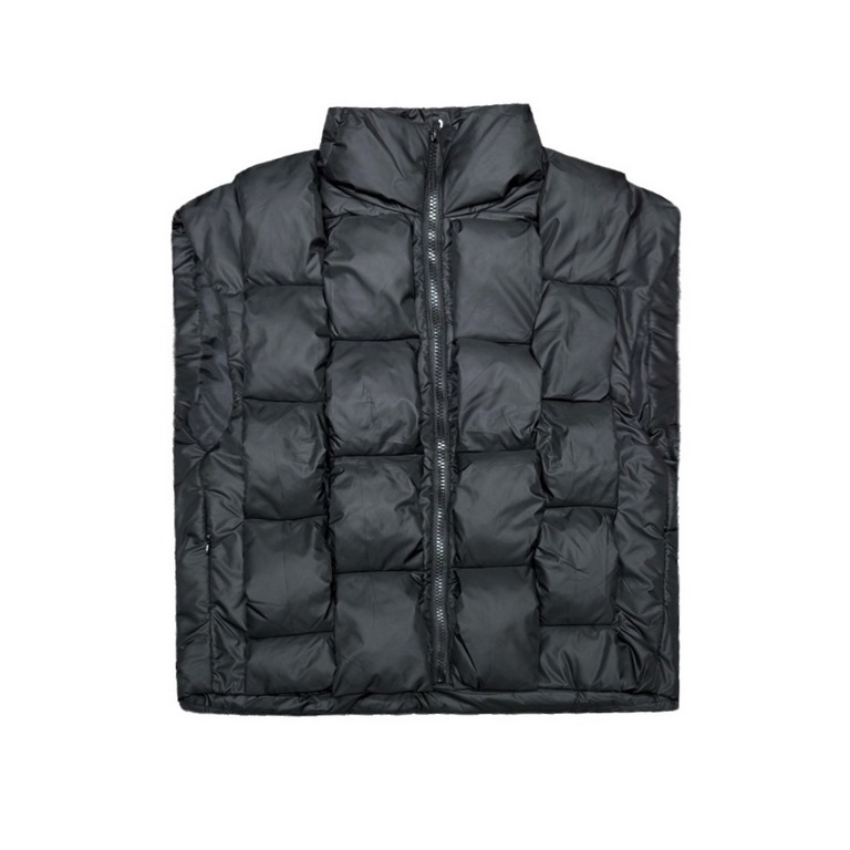 400- Bottega VenetaBVPaulownia Woven Tricolor Down Vest- Color Photo Color- Size M L XL