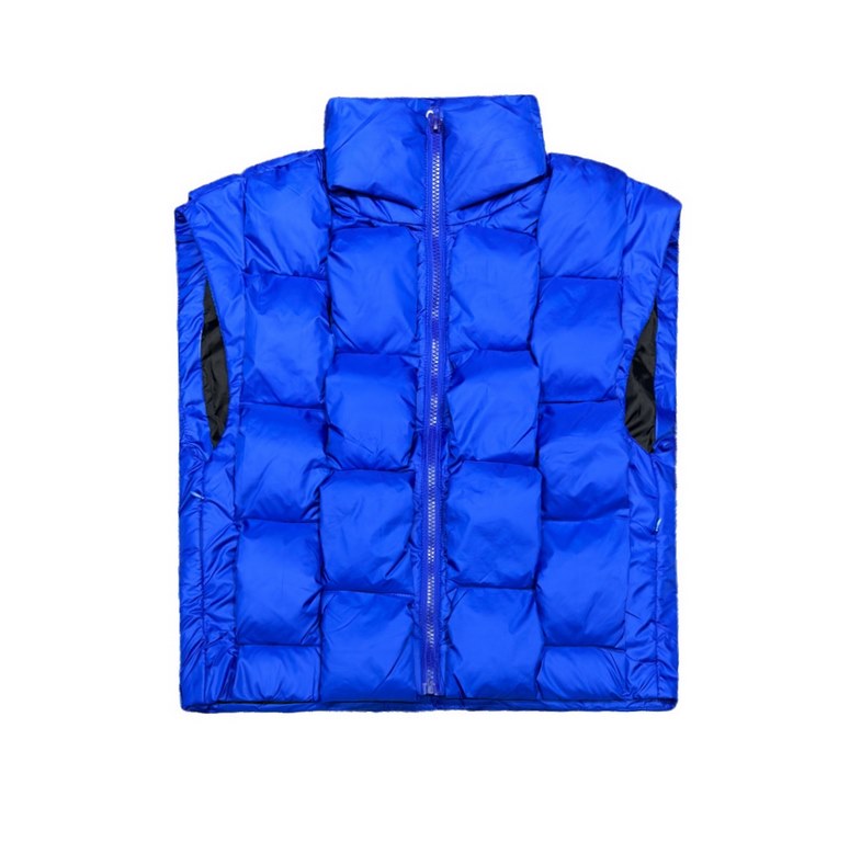 400- Bottega VenetaBVPaulownia Woven Tricolor Down Vest- Color Photo Color- Size M L XL