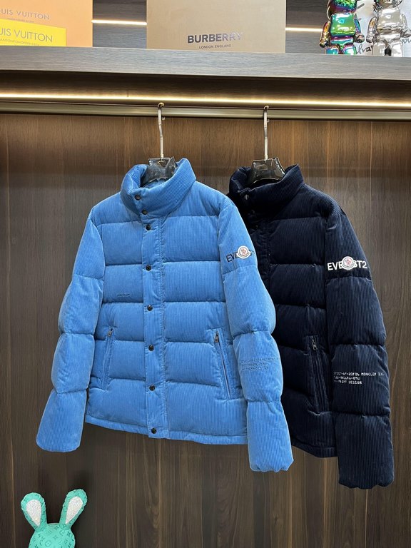 Support the return and exchange after the year! The main push  P870 Moncler 23s fall and winter pop-up down   Moncler stand-up collar pop-up down jacket, corduroy fabric, liner anti-drilling design, non-drilling down jac