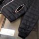 P620.    Moncler Moncler Moncler 2023 winter newest men's double pocket design lightweight hooded down jacket  Three-color collision zipper is extremely eye-catching, and the details show the craftsmanship everywhere   T