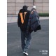 430 Vlone Dark Style Gothic Monogrammed Embroidered Small V Down JacketImported 45D cotton feeling memory matte fabric, feel comfortable and smooth, wear-resistant degree is better, the new national standard 80 zero whit