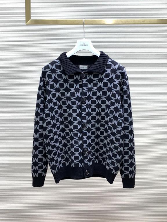 after-sales to the year, P580, Moncler Moncler, 2023 fall and winter newest products, counter synchronization is available, the original single ruthless goods, fashionable and casual knitted cardigan sweater, comfortable