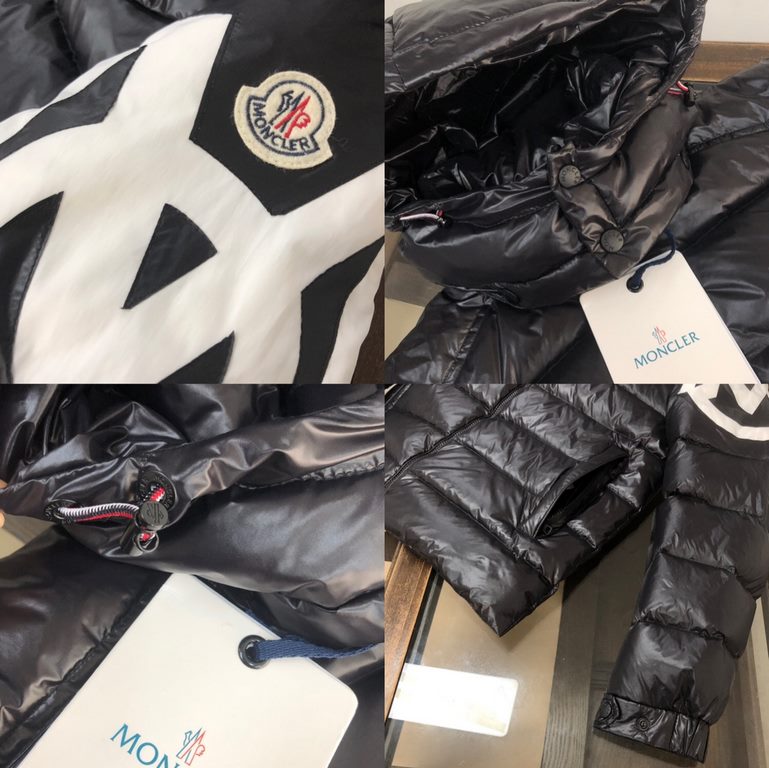 P690 Moncler    2023 Wang Yibo with Moncler alliance favors Mariveles down jacket, from camping to draw inspiration, and fusion of dynamic technological texture, made of polyester, with a hooded style, the hood at will d