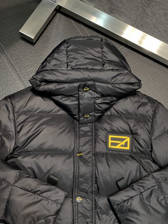 Support after the year P790. down jacket - FENDI Fendi exclusive exclusive new hooded down jacket original 11 custom hardware accessories imported original customized hat buttons removable design welcome counter comparis