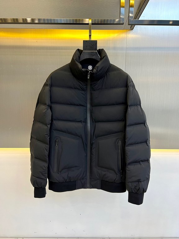 Zegna Zegna, trading company orders! 2023 fall and winter new official website synchronization super stylish simple and comfortable commuter down jacket jacket customized highest 90 white duck down anti-drilling down fab