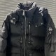 595 MONCLER GENIUS 1017 ALEX 9SM co-branded solid color double rivets cuffs hooded down jacket Men's and women's modelsThe ultimate co-branded series, the top original label, the difference between the general merchandis