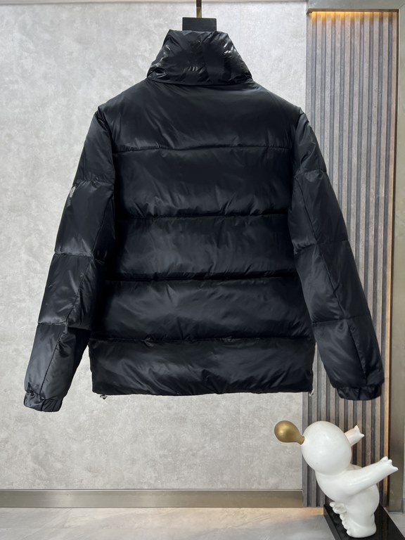 830. Prada Prada 2023 fall and winter new   down jacket original 11 custom hardware accessories imported original custom welcome counter comparison absolute high quality using top 90 white duck down super soft filling fe