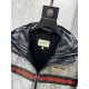 Support after years of return and exchange,P720.GUCCI Gucci All-over Printed Red and Green Webbing Hooded Down JacketHoned seam down jacket with 90 white duck down  nylon fabric lining! A great winter liner!!!! There are