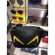 The most awesome and full of personality F's this cross out of the design of the yellow convex pattern embossed devil eyes, can be used as a chest pack and fanny pack, adjustable length straps, zipper closure, internal z