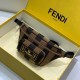 Modern new fanny pack with adjustable belt    Suitable for both petite women and stout men    Brown Pequin Striped graphic allows fashion to be masked in it and reinvent the individual trend style 28x18x6