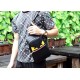 Original quality [brand name] new Fendi Fendi chest bag [product specifications] W19XH26XD6.5cm [product material] head layer cowhide [black] imported special shoulder strap F [product model] 0156-1.