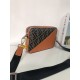 Original goods   New  FENDI (Fendi 2023-5)   explosive exclusive crossbody bag shipment, double F print pattern cloth with cowhide, the front with the collocation of colors perfectly suited to the user's needs, high-qual