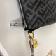 Original single goods  New  FENDI (Fendi 2016-5)   explosive exclusive crossbody bag shipment, double F print pattern cloth with cowhide, front with color blocking perfectly suited to the user's needs, high-quality hardw