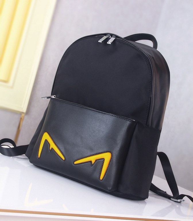 秘[Fendi 9036 Backpack]     Italian Milan counter new   Imported waterproof special fabric with cowhide leather  [Strong] Casual outdoor double backpacks, call the counter     Top single original goods   [Strong] That tex