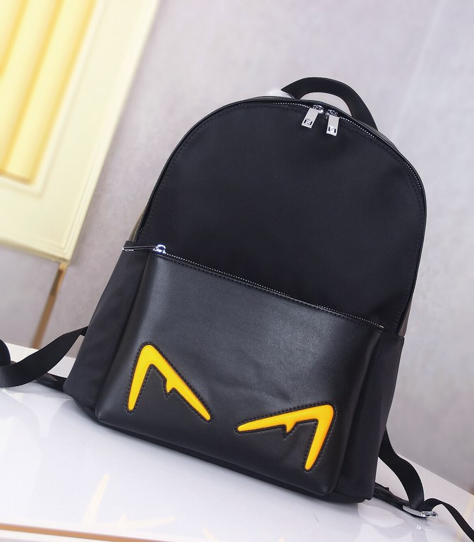 秘[Fendi 9036 Backpack]     Italian Milan counter new   Imported waterproof special fabric with cowhide leather  [Strong] Casual outdoor double backpacks, call the counter     Top single original goods   [Strong] That tex