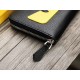 () [Original] Fendi Fendi  [Model] 666044 small wallet [Size] 19-10-2.5cm [Color] black high-end quality (original authentic) [Material] Fendi counter purchases classic  original imported   cowhide  authentic imports of 