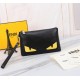 Brand FENDIStyle 9216 YellowItem No. 9216Color black   lemon yellowMaterial imported nappa leatherSize 2616.56Fenjia new light fluorescent yellow eyes thick section leather cow clutch bag, large capacity, decorated with 